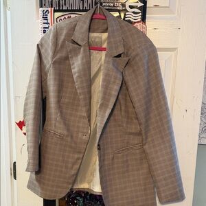 Classic Houndstooth Blazer